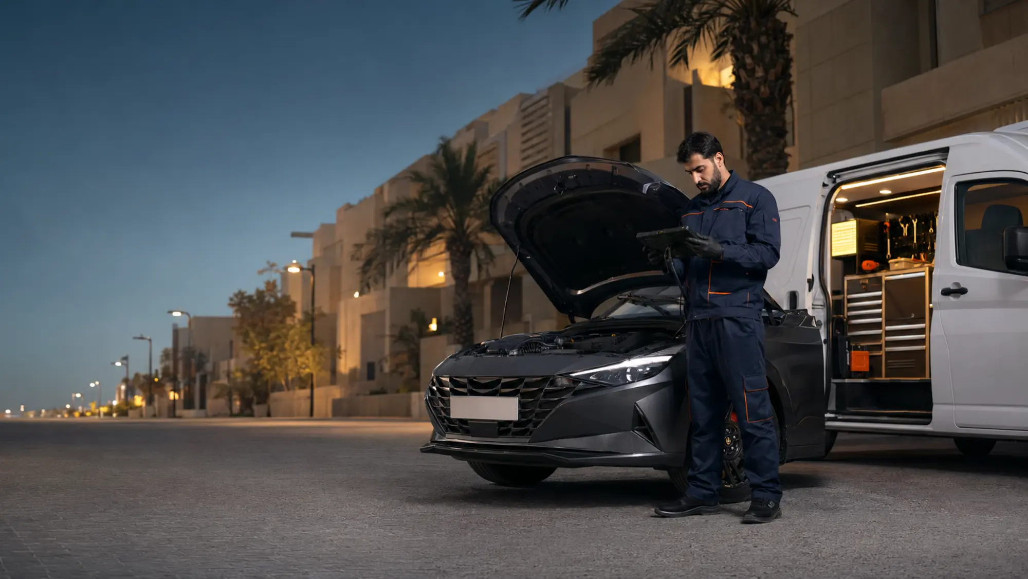 فني ورشة متنقلة